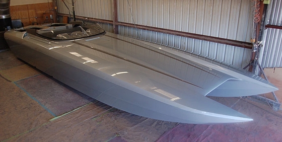 Hull and Deck Complete for 41-Foot DCB Cat